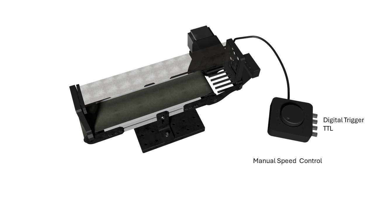 top view of Compact Benchtop treadmill for mice